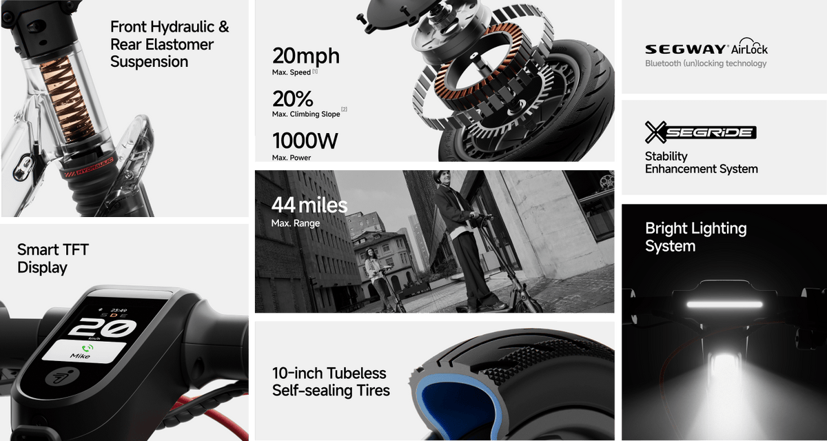 Segway F3 eKickScooter - Electric Scooter